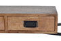 GINER Y COLOMER Consola de estilo industrial en madera de mango y metal